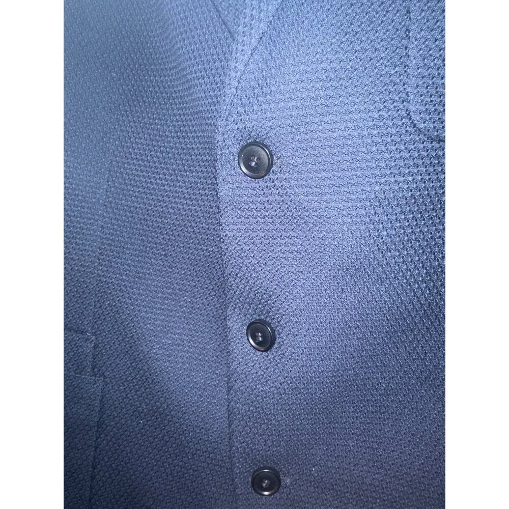Drykorn Mens Navy Textured Blazer 3-Button Closure Size 38R Wool-Blend‎